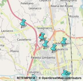 Mappa Via G.Leopardi, 33010 Tavagnacco UD, Italia (2.98333)