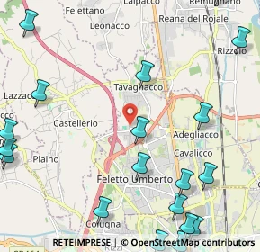 Mappa Via G.Leopardi, 33010 Tavagnacco UD, Italia (3.1835)