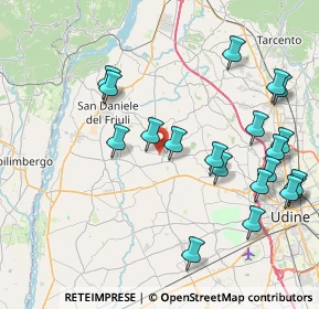 Mappa Via del Tennis, 33034 Fagagna UD, Italia (9.1155)