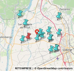 Mappa Via del Tennis, 33034 Fagagna UD, Italia (6.634)