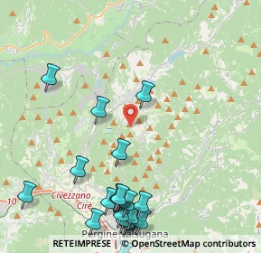 Mappa Miola, 38042 Baselga di Piné TN, Italia (5.454)