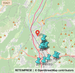 Mappa Via Linz, 38121 Trento TN, Italia (3.9625)