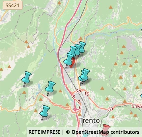 Mappa Via Linz, 38121 Trento TN, Italia (5.3575)