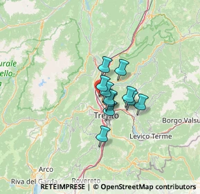 Mappa Via Linz, 38121 Trento TN, Italia (7.17273)