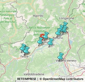 Mappa Località Fornaci, 32036 Sedico BL, Italia (12.6)