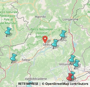 Mappa Località Fornaci, 32036 Sedico BL, Italia (28.58786)