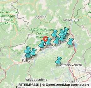 Mappa Località Fornaci, 32036 Sedico BL, Italia (11.57933)