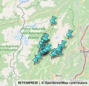 Mappa Loc. Costa, 38080 Bocenago TN, Italia (9.4505)