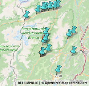 Mappa Loc. Costa, 38080 Bocenago TN, Italia (15.1175)