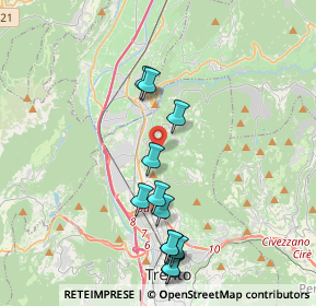 Mappa Via dei Palustei, 38121 Meano TN, Italia (3.92)