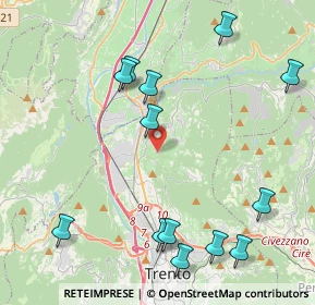 Mappa Via dei Palustei, 38121 Meano TN, Italia (4.96308)