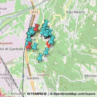 Mappa Via dei Palustei, 38121 Meano TN, Italia (0.71111)