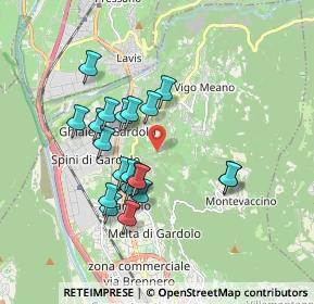 Mappa Via dei Palustei, 38121 Meano TN, Italia (1.557)