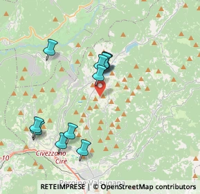 Mappa Via delle Meie, 38042 Baselga di Piné TN, Italia (3.61455)