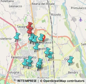 Mappa Via Centrale, 33010 Feletto Umberto UD, Italia (1.88412)