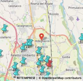 Mappa Via Centrale, 33010 Feletto Umberto UD, Italia (3.147)