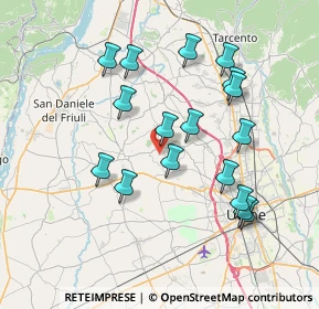 Mappa Stradele dal Pascut, 33030 Moruzzo UD, Italia (7.10412)