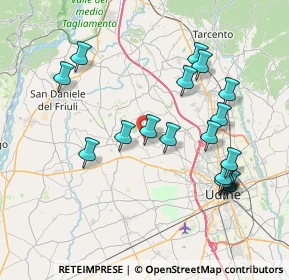 Mappa Stradele dal Pascut, 33030 Moruzzo UD, Italia (7.87737)