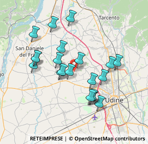 Mappa Stradele dal Pascut, 33030 Moruzzo UD, Italia (6.6265)