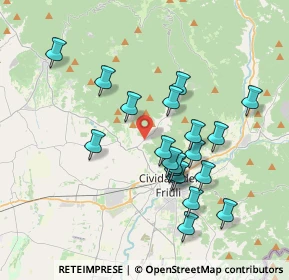 Mappa Strada Provinciale, 33043 Cividale del Friuli UD, Italia (3.457)