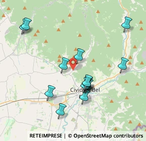 Mappa Strada Provinciale, 33043 Cividale del Friuli UD, Italia (3.77643)