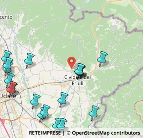 Mappa Strada Provinciale, 33043 Cividale del Friuli UD, Italia (10.729)