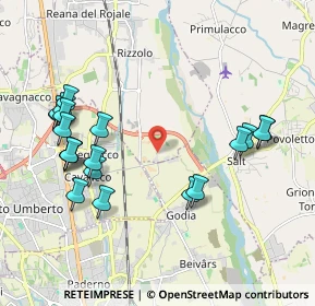 Mappa Reana Del Rojale, 33010 Reana del Rojale UD, Italia (2.185)