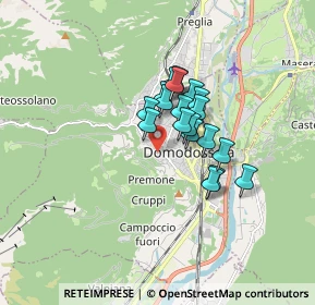 Mappa Via Gisella Floreanini, 28845 Domodossola VB, Italia (1.09684)