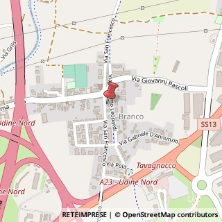 Mappa Via San Francesco, 20, 33010 Tavagnacco, Udine (Friuli-Venezia Giulia)