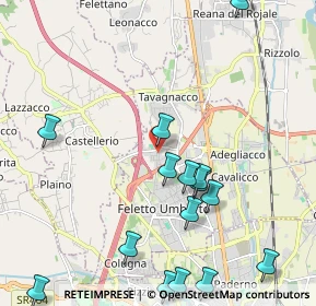 Mappa Via G.Leopardi, 33010 Feletto Umberto UD, Italia (2.55333)