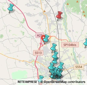 Mappa Via G.Leopardi, 33010 Feletto Umberto UD, Italia (5.8085)