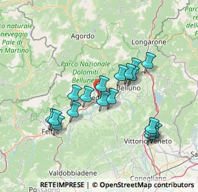 Mappa Via Mirabei, 32036 Sedico BL, Italia (12.77944)