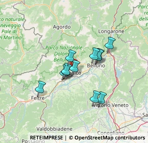Mappa Via Mirabei, 32036 Sedico BL, Italia (9.87083)
