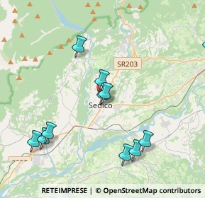 Mappa Via Mirabei, 32036 Sedico BL, Italia (6.506)