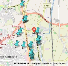 Mappa Via della Chiesa, 33010 Adegliacco UD, Italia (0.9835)