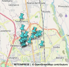 Mappa Via della Chiesa, 33010 Adegliacco UD, Italia (1.50833)