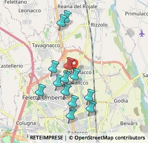 Mappa Via della Chiesa, 33010 Adegliacco UD, Italia (1.72231)