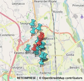 Mappa Via Kennedy, 33010 Feletto Umberto UD, Italia (1.3035)