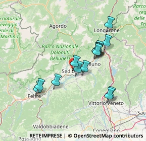 Mappa Via Roncada, 32036 Sedico BL, Italia (12.34533)