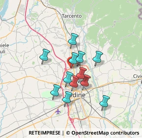 Mappa Via Andrea Palladio, 33010 Feletto Umberto UD, Italia (5.20917)