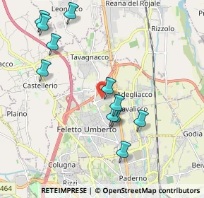 Mappa Via Andrea Palladio, 33010 Feletto Umberto UD, Italia (2.02182)