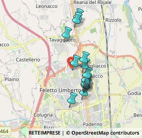 Mappa Via Andrea Palladio, 33010 Feletto Umberto UD, Italia (1.36286)