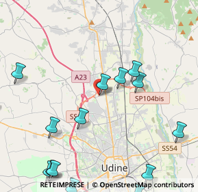 Mappa Via Andrea Palladio, 33010 Feletto Umberto UD, Italia (5.71133)