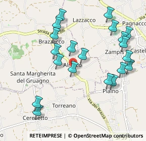 Mappa Via G. Zampa, 33030 Moruzzo UD, Italia (1.075)