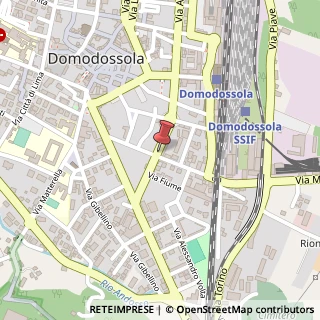 Mappa Via Ferdinando Dissegna, 27, 28845 Domodossola, Verbano-Cusio-Ossola (Piemonte)