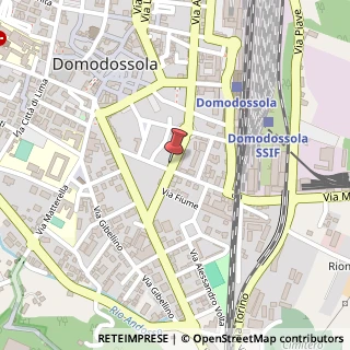 Mappa Via Ferdinando Dissegna, 22, 28845 Villadossola, Verbano-Cusio-Ossola (Piemonte)