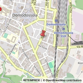 Mappa Via Ferdinando Dissegna, 29, 28845 Domodossola, Verbano-Cusio-Ossola (Piemonte)