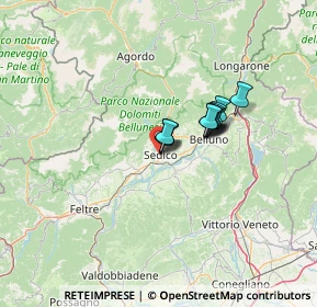 Mappa Via Stadio, 32036 Sedico BL, Italia (7.99)