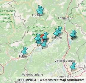 Mappa Via Stadio, 32036 Sedico BL, Italia (13.055)