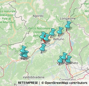 Mappa Via Stadio, 32036 Sedico BL, Italia (13.14333)